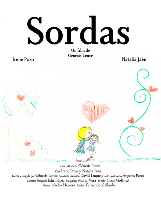 Cartel del cortometraje Sordas, de Génesis Lence